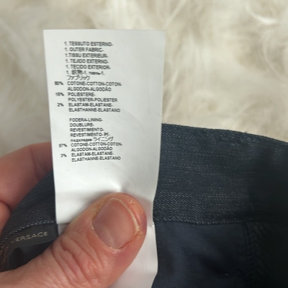 Versace Bootcut Sequin Jeans. Size 28 Dark Blue/ Navy. New w/o tags - Picture 8 of 8